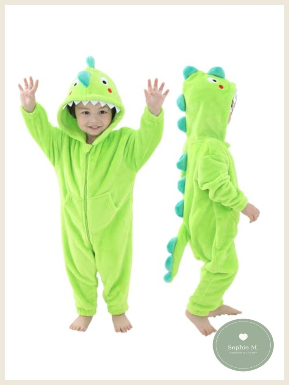 Unisex Kids Flannel Dinosaur Shark Animal Onesie Jumpsuit Costume